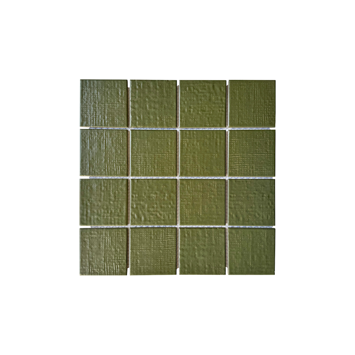 Azuma-Calico Green Calico Square Matt Mosaic