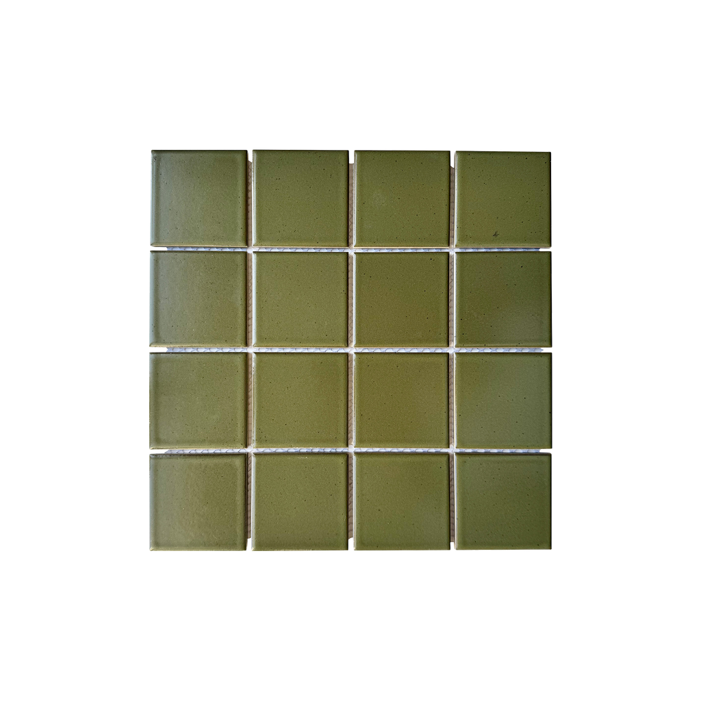 Azuma Green Square Silk Mosaic