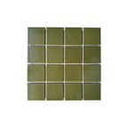 Azuma Green Square Silk Mosaic