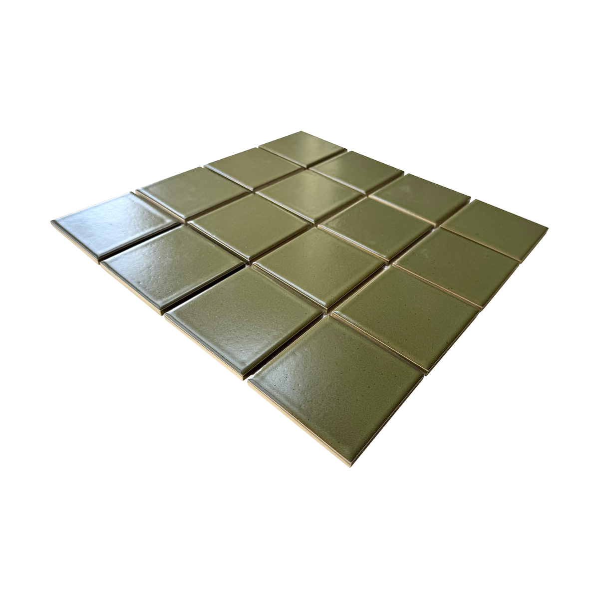 Green Square Silk Mosaic