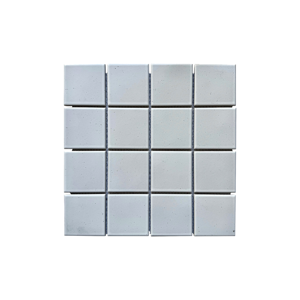 Azuma White Square Silk Mosaic