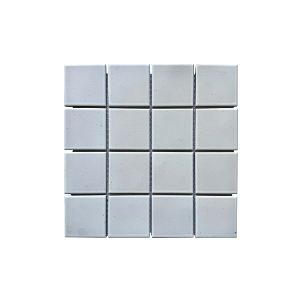 Azuma White Square Silk Mosaic