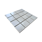 White Square Silk Mosaic