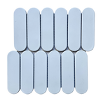Piru Pill White Matt Mosaic