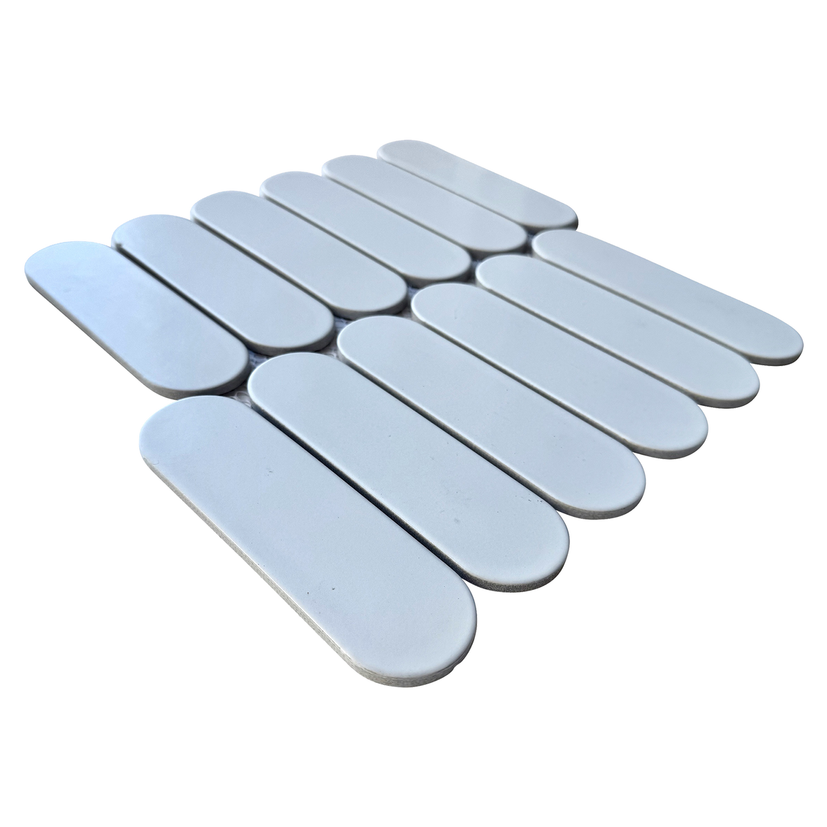 Pill White Matt Mosaic