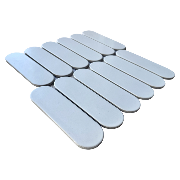 Pill White Matt Mosaic