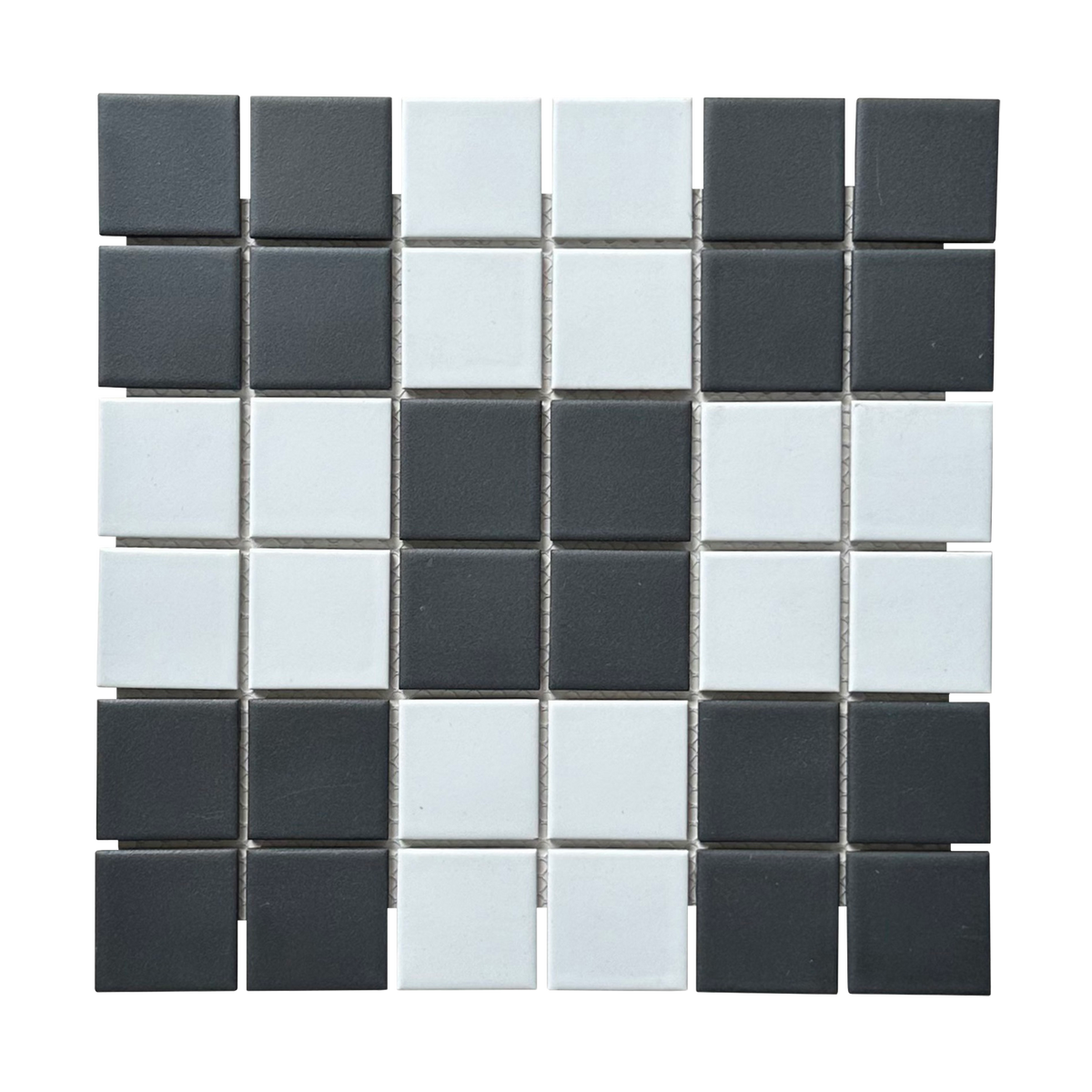 Regency-Large Square Newcastle Pattern Textured Mosaic