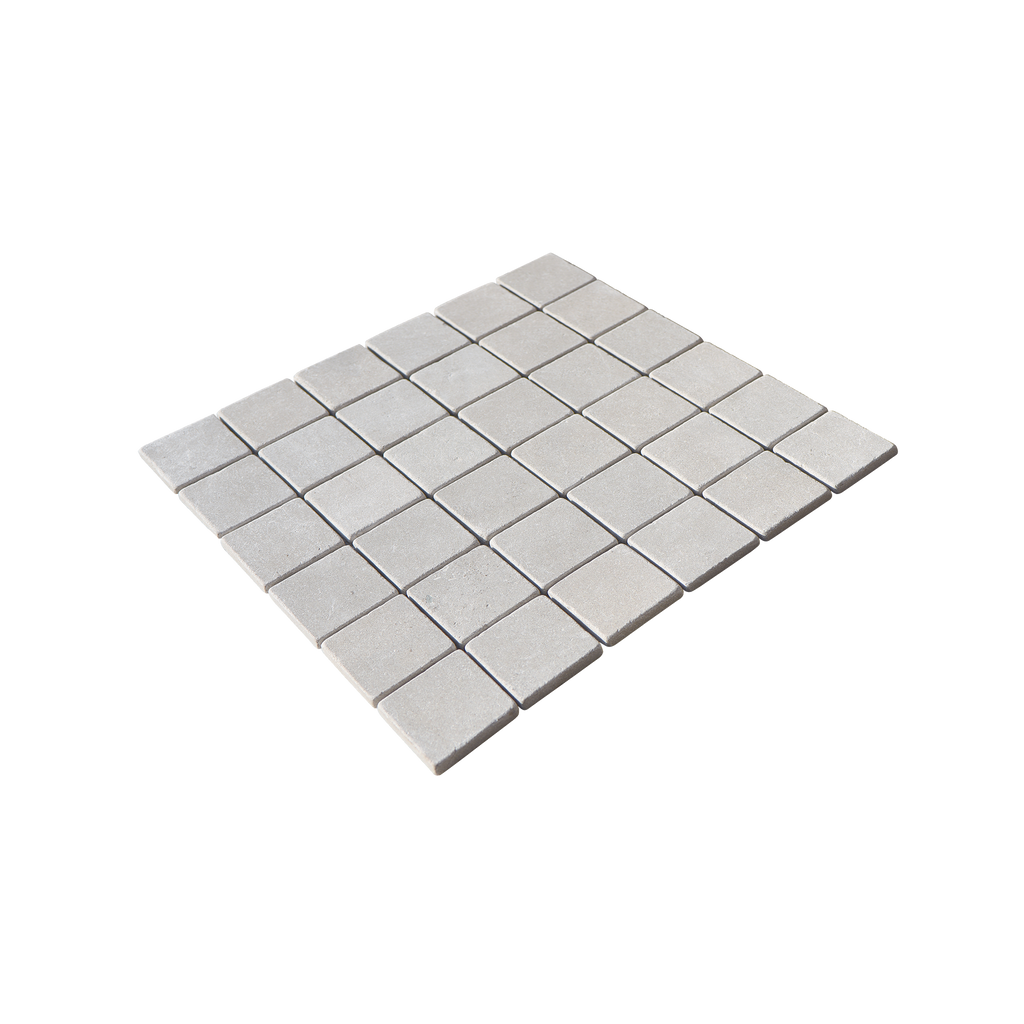 Natural Limestone French Grey Square Honed Mosaic