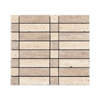 Natural Travertine Mix Tumbled Mosaic