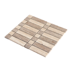 Natural Travertine Mix Tumbled Mosaic