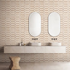 Natural Travertine Mix Tumbled Mosaic - lifestyle view