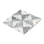 Natural Marble Duomo Bianco & Carrara Grey Mix Honed Mosaic