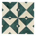 Natural Marble Duomo Crema Marfil & Taj Green Mix Honed Mosaic