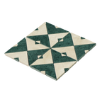 Natural Marble Duomo Crema Marfil & Taj Green Mix Honed Mosaic