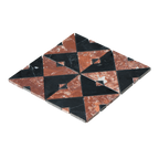Natural Marble Duomo Montecchio & Nero Mix Honed Mosaic