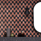Natural Marble Clyde Montecchio & Nero Mix Honed Mosaic - lifestyle view