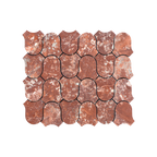 Natural Marble Clyde Montecchio Red Honed Mosaic