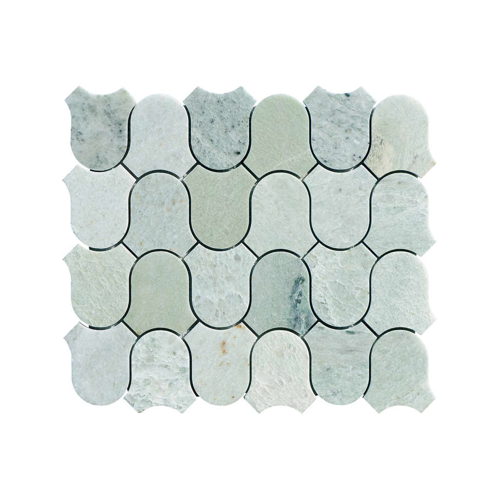 Natural Marble Clyde Orient Green Honed Mosaic