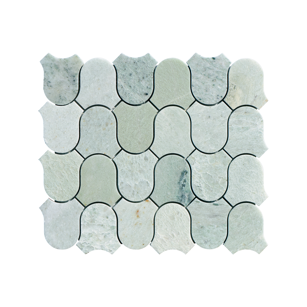 Natural Marble Clyde Orient Green Honed Mosaic