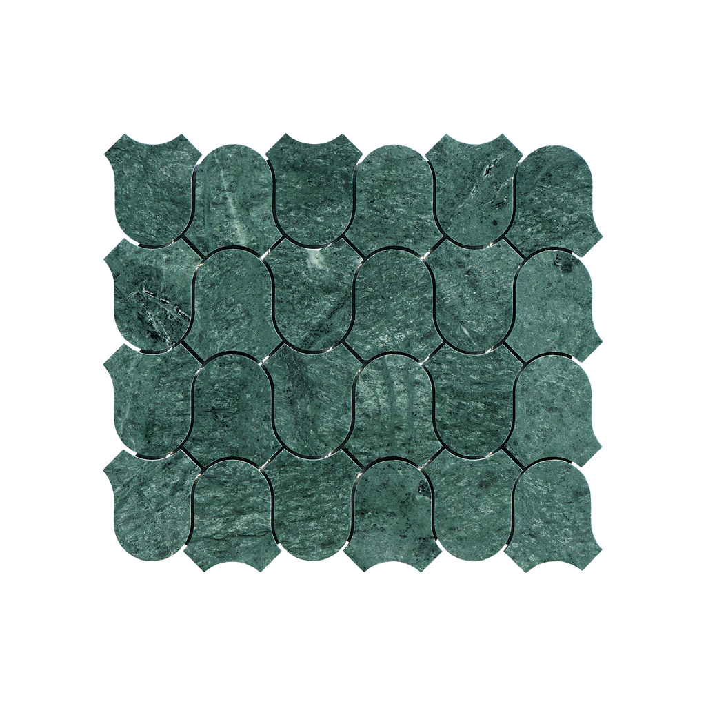 Natural Marble Clyde Taj Green Honed Mosaic