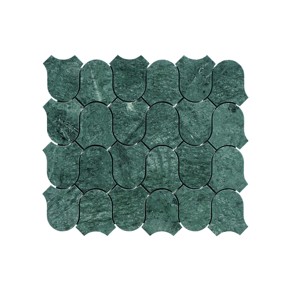 Natural Marble Clyde Taj Green Honed Mosaic