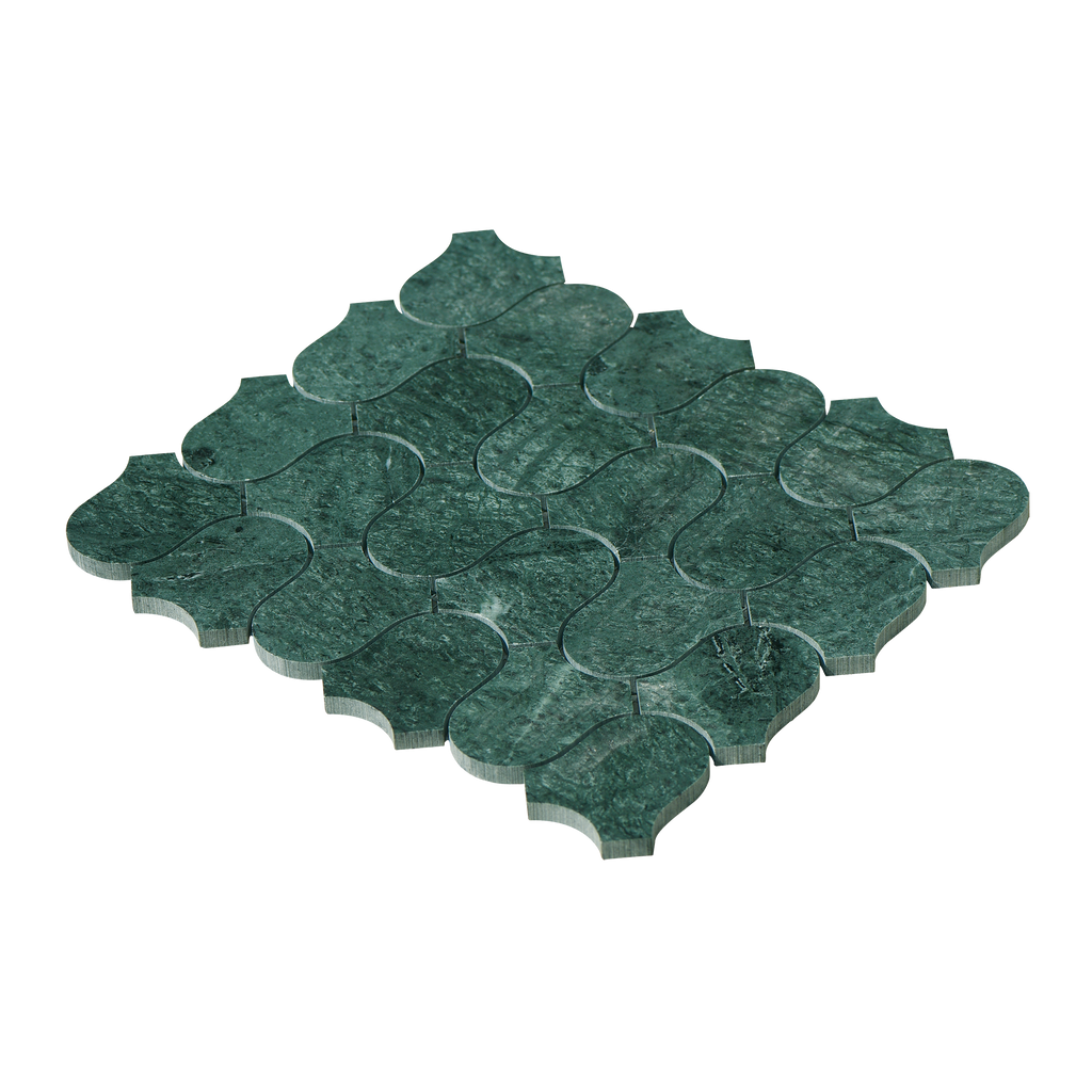 Natural Marble Clyde Taj Green Honed Mosaic