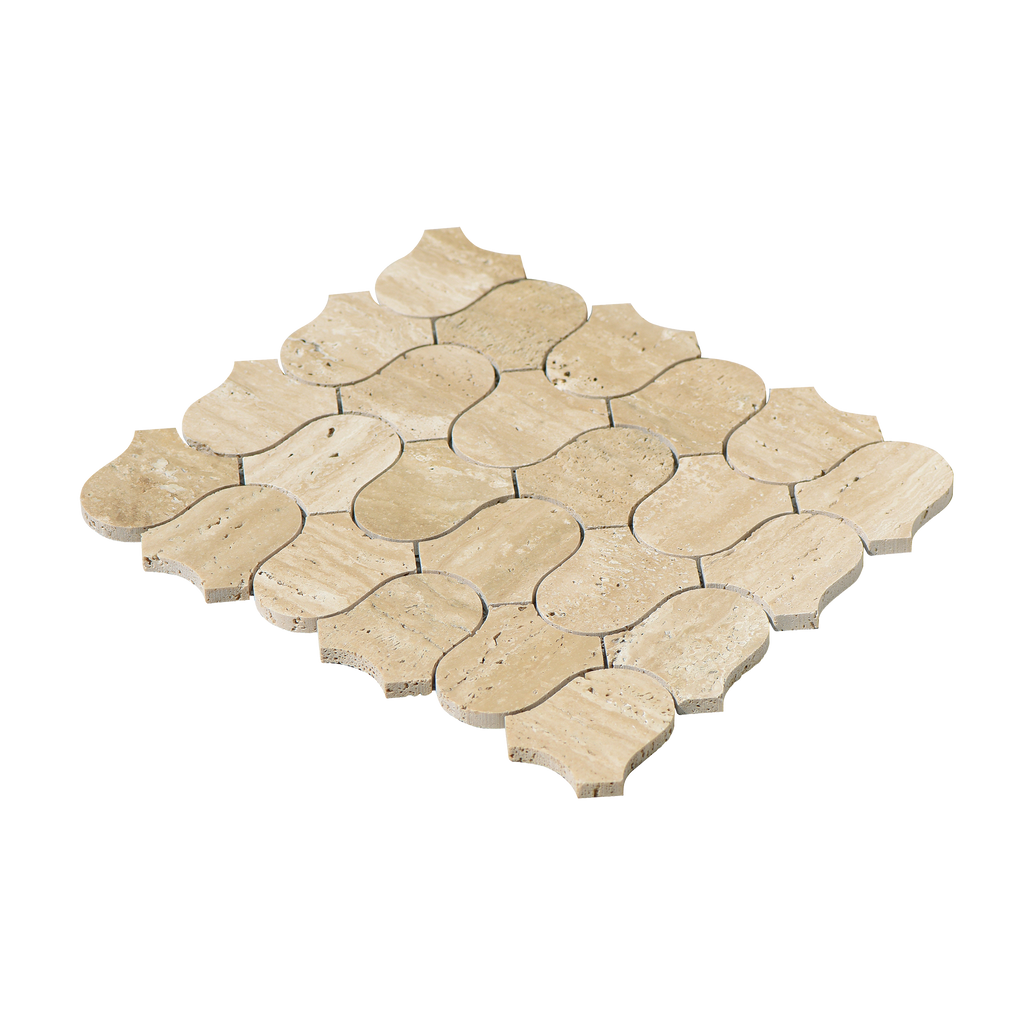 Natural Travertine Clyde Beige Honed Mosaic
