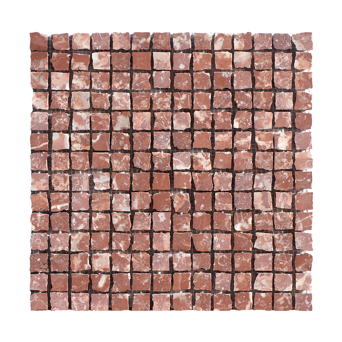 Natural Marble Montecchio Red Honed Mosaic