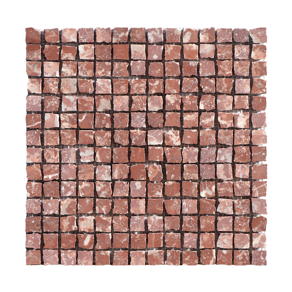 Natural Marble Montecchio Red Honed Mosaic