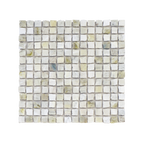 Natural Marble River Blue Honed Mosaic