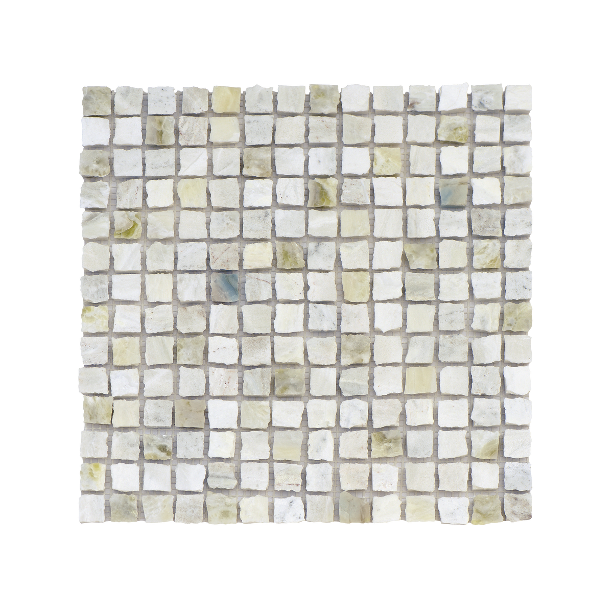 Natural Marble River Blue Honed Mosaic