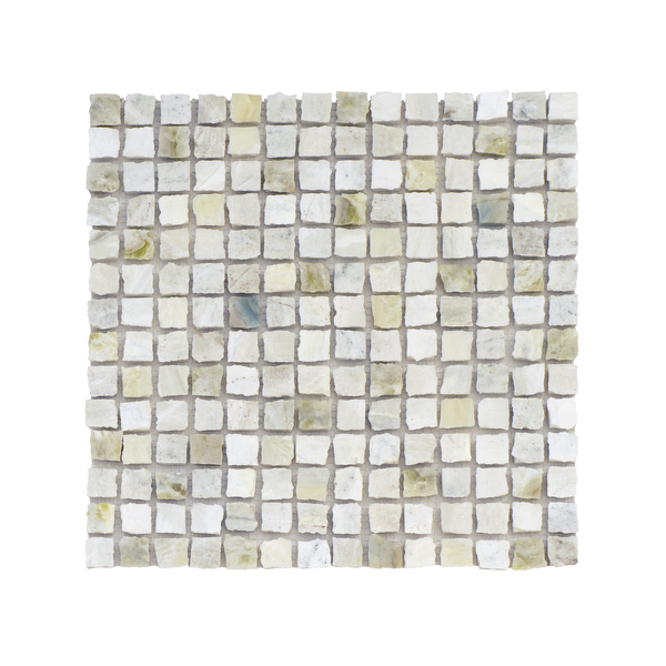 Natural Marble River Blue Honed Mosaic