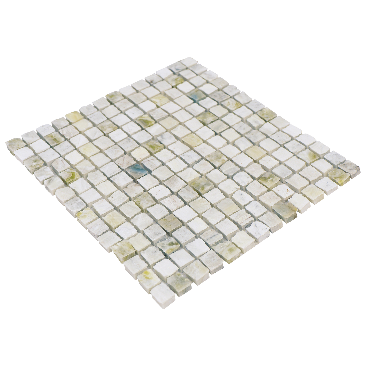 Natural Marble River Blue Honed Mosaic