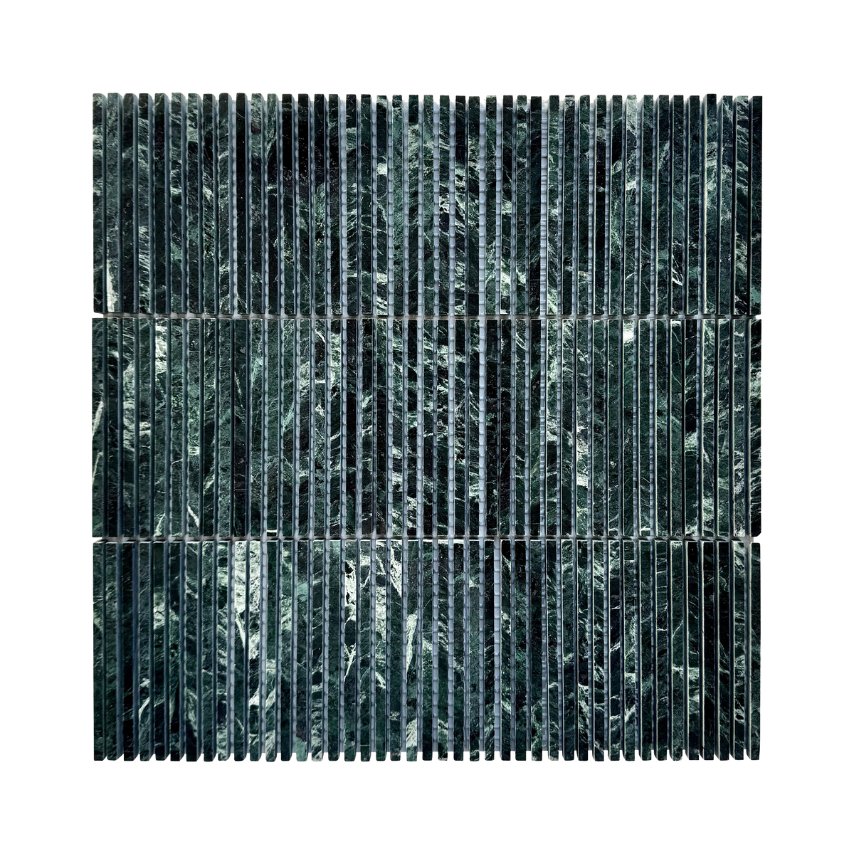 Natural Limestone Fingers Hana Green Polished Mosaic