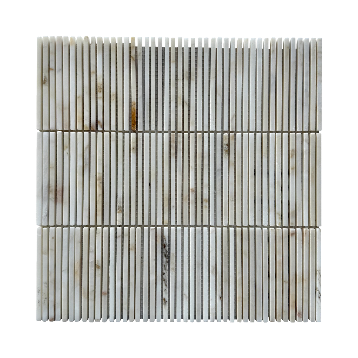 Natural Limestone Fingers Sakana Gold Polished Mosaic