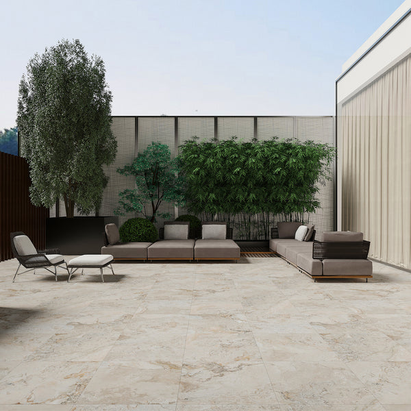 Linen Microtec Structured Textured Tile - lifestyle view
