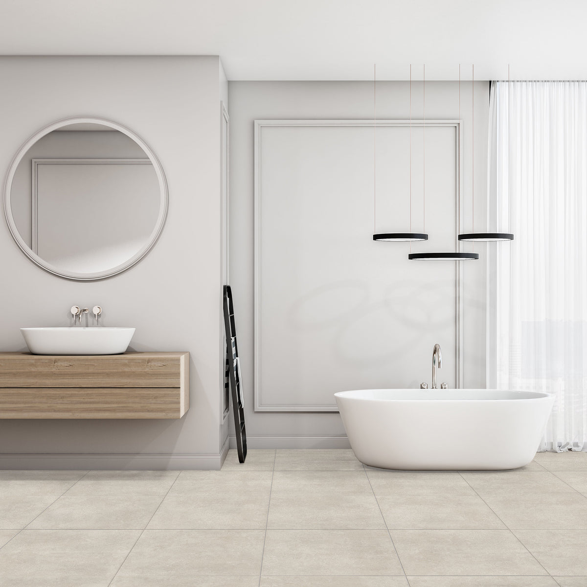 Beige Textured Tile - lifestyle view