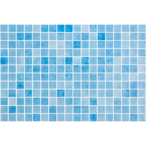 Nieve Azul Celeste Glass Structured Gloss Mosaic