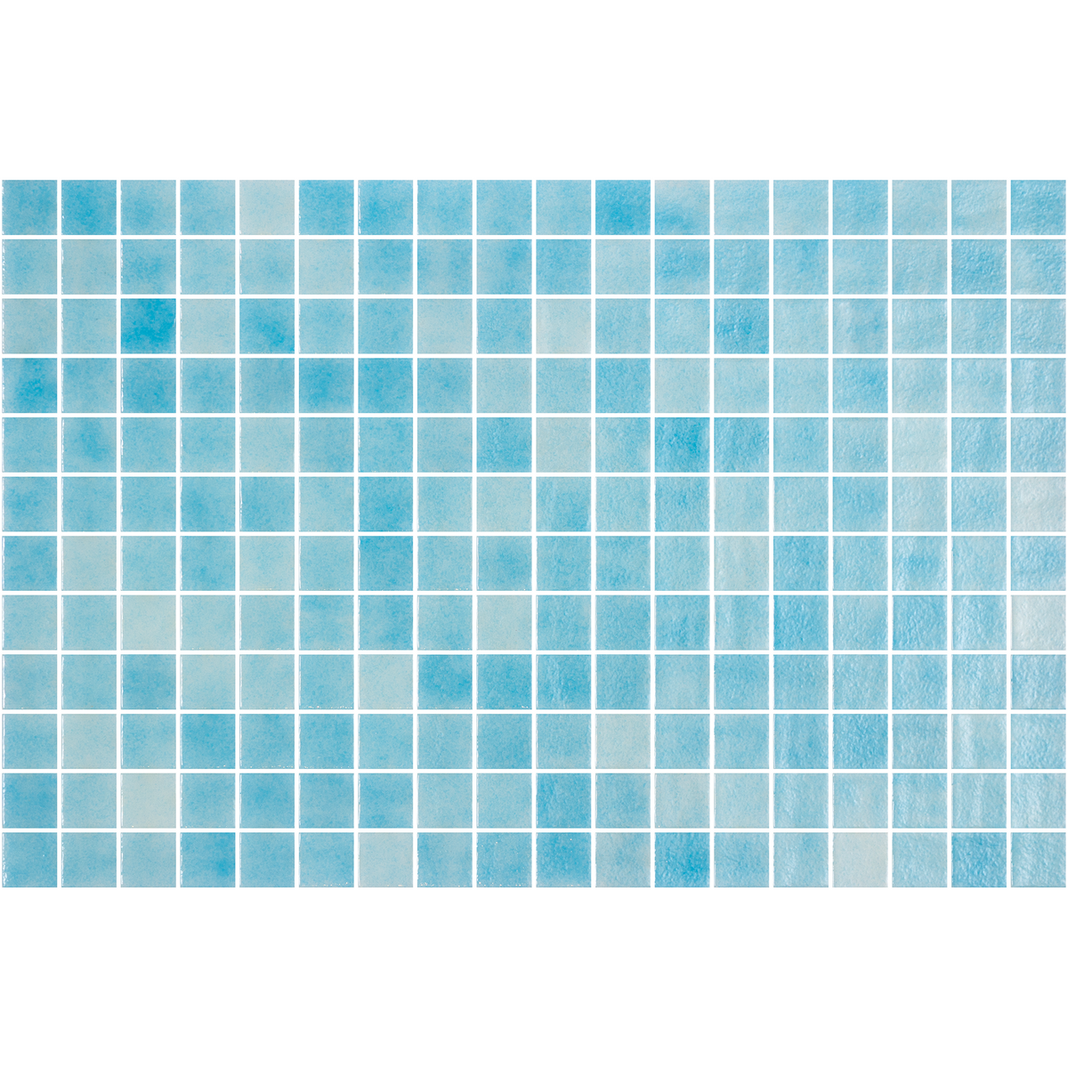 Nieve Azul Claro Glass Structured Gloss Mosaic