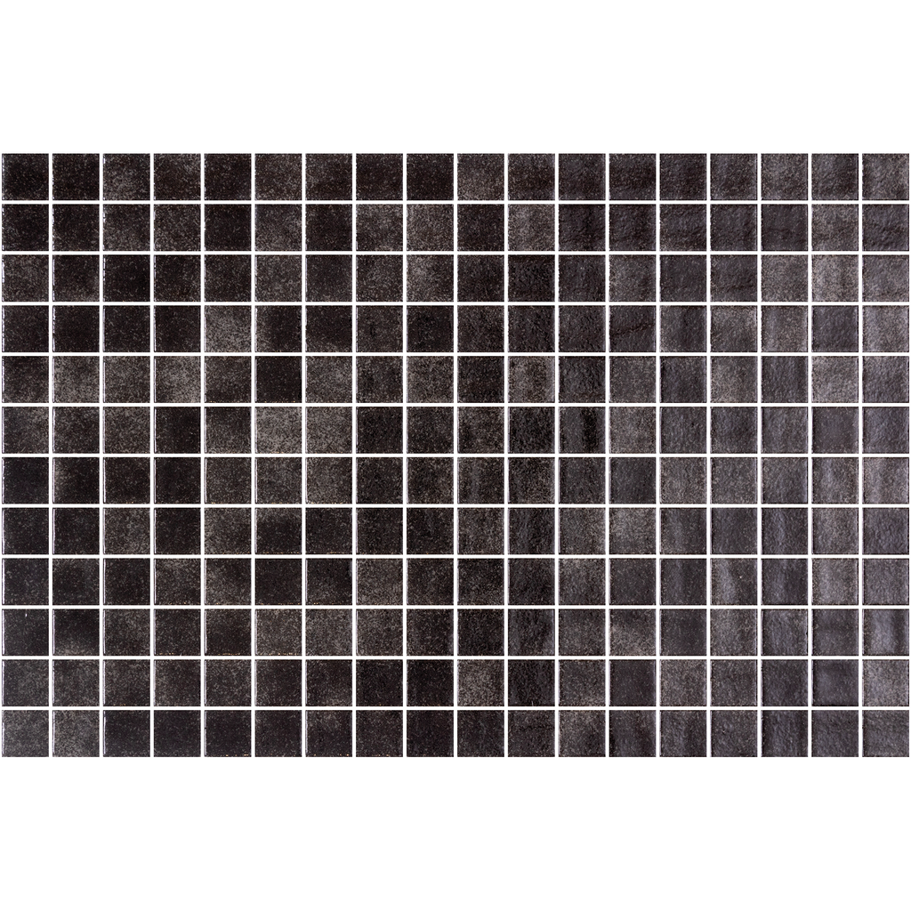 Nieve Negro Glass Structured Gloss Mosaic