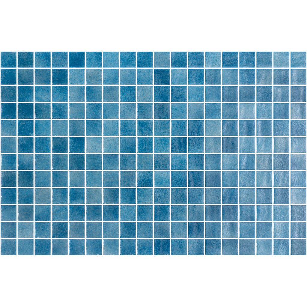 Nieve Azul Medio Glass Structured Gloss Mosaic
