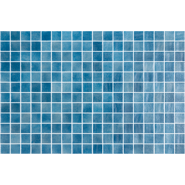Nieve Azul Medio Glass Structured Gloss Mosaic