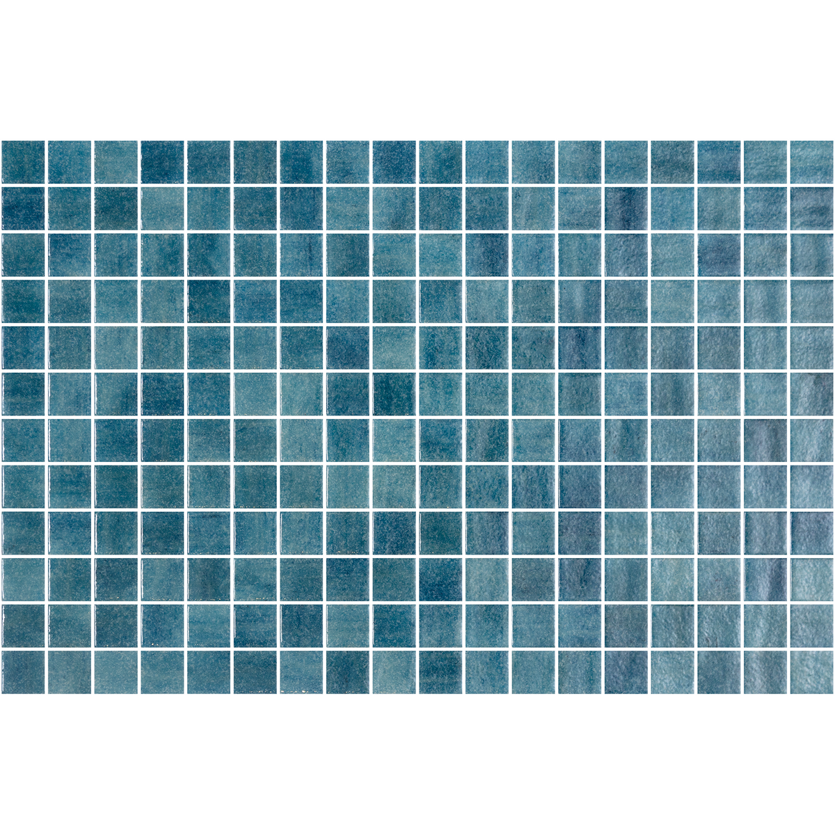 Nieve Turquesa Glass Structured Gloss Mosaic