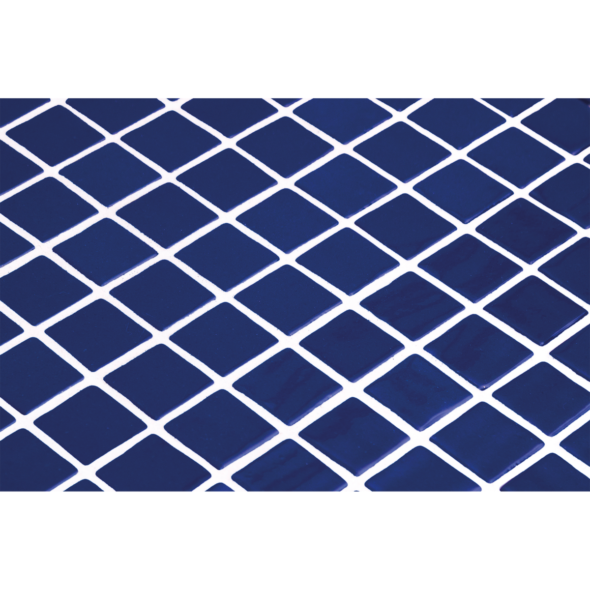 Dark Blue Gloss Glass Structured Mosaic