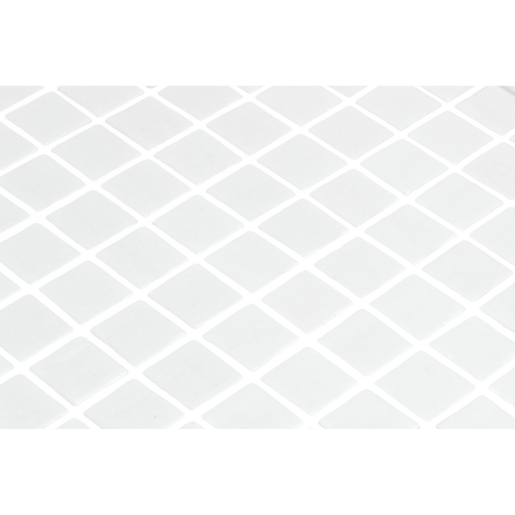 White Gloss Glass Structured Mosaic