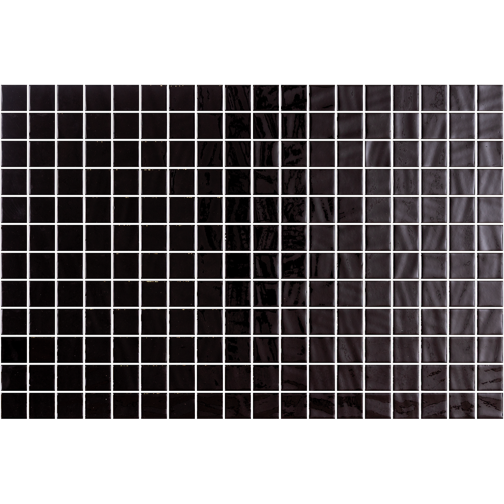Lisa Black Gloss Glass Structured Mosaic