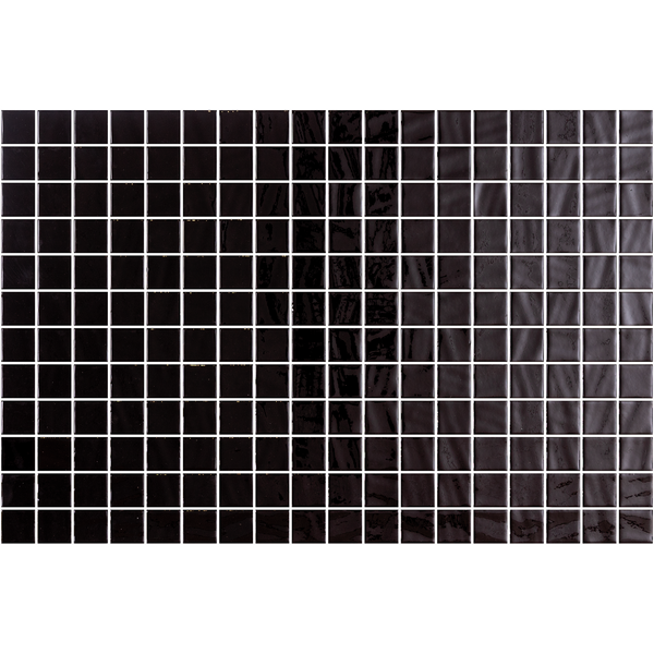 Lisa Black Gloss Glass Structured Mosaic