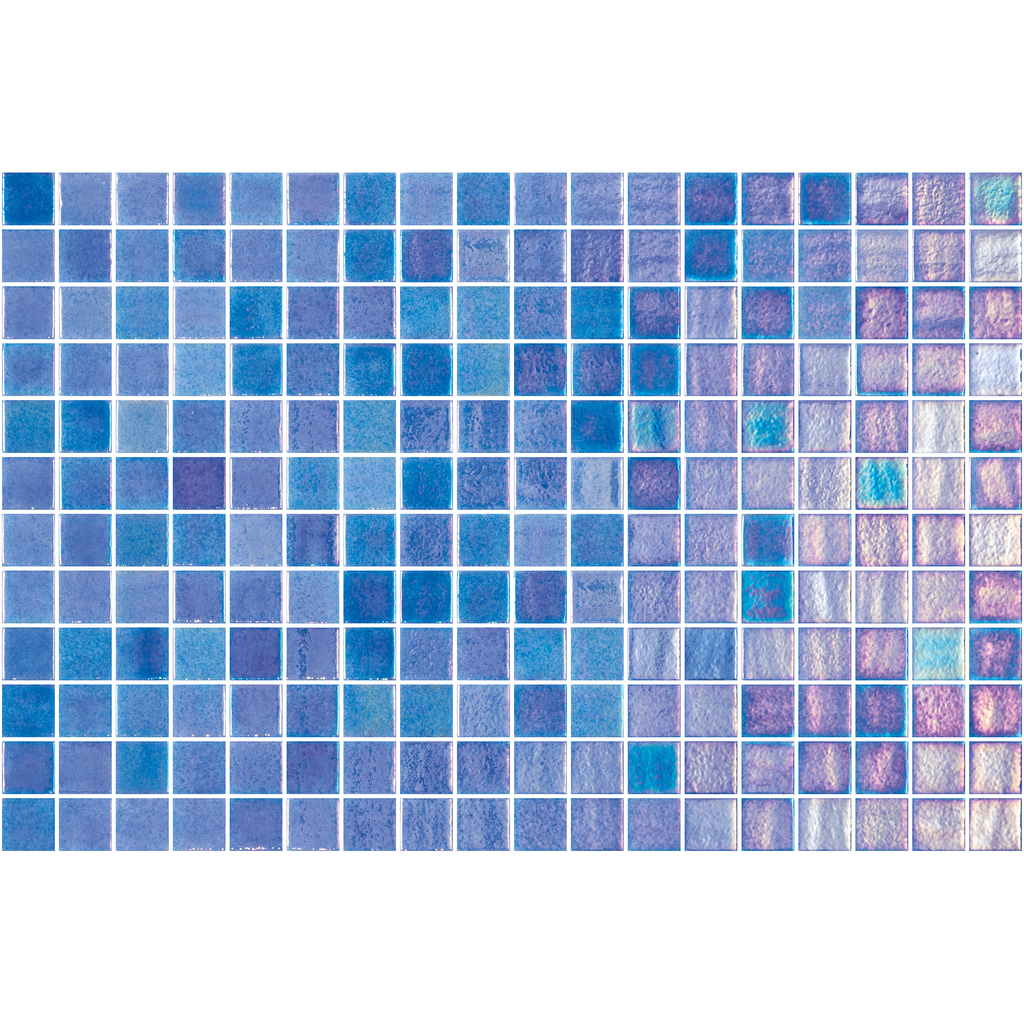 Opalescent Azul Cielo Glass Structured Gloss Mosaic