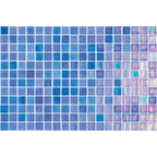 Opalescent Azul Cielo Glass Structured Gloss Mosaic