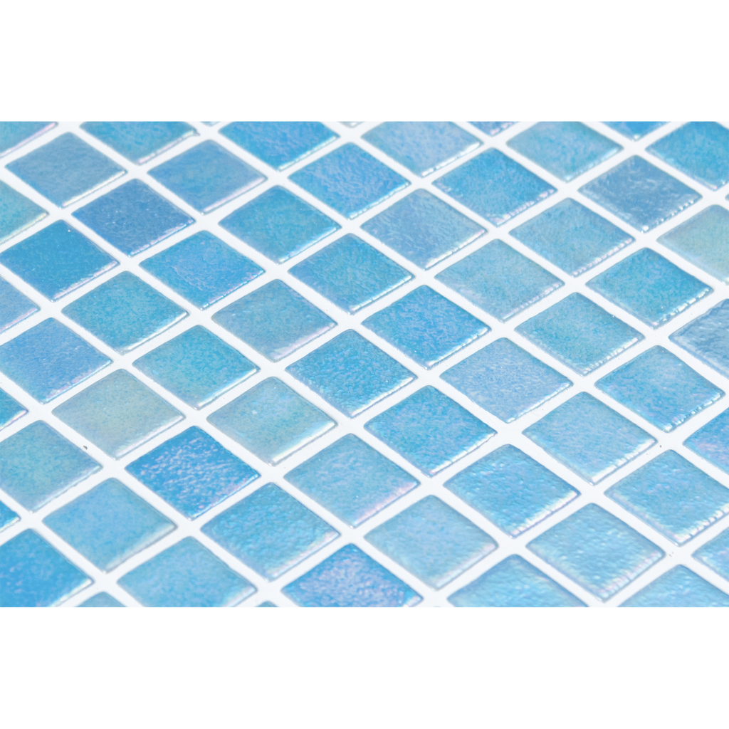Azul Celeste Glass Structured Gloss Mosaic